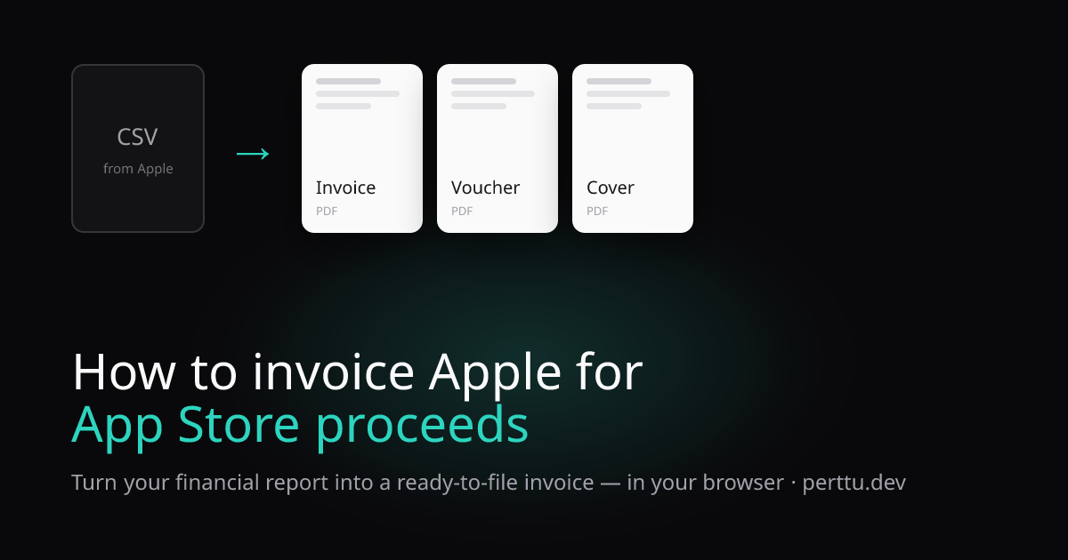 Cover image for How to Invoice Apple for App Store Proceeds (with VAT)