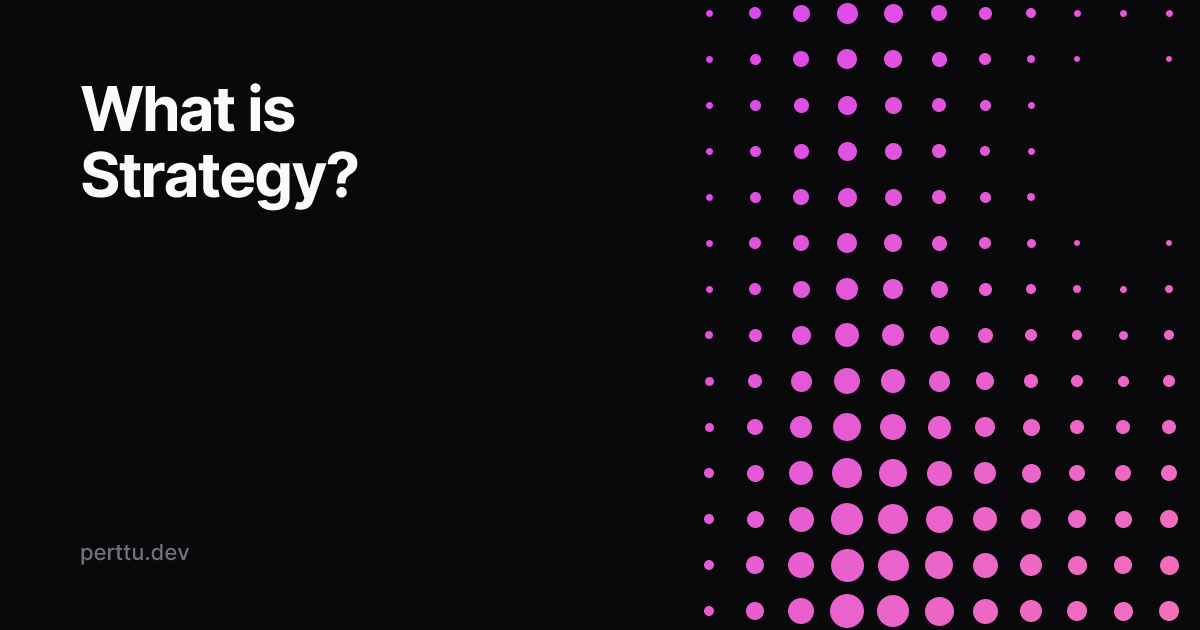 Cover image for What is Strategy?