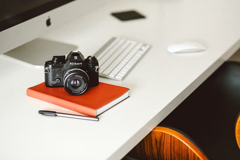 Cameras and notebooks are some of the most common design probes. Picture from Unsplash