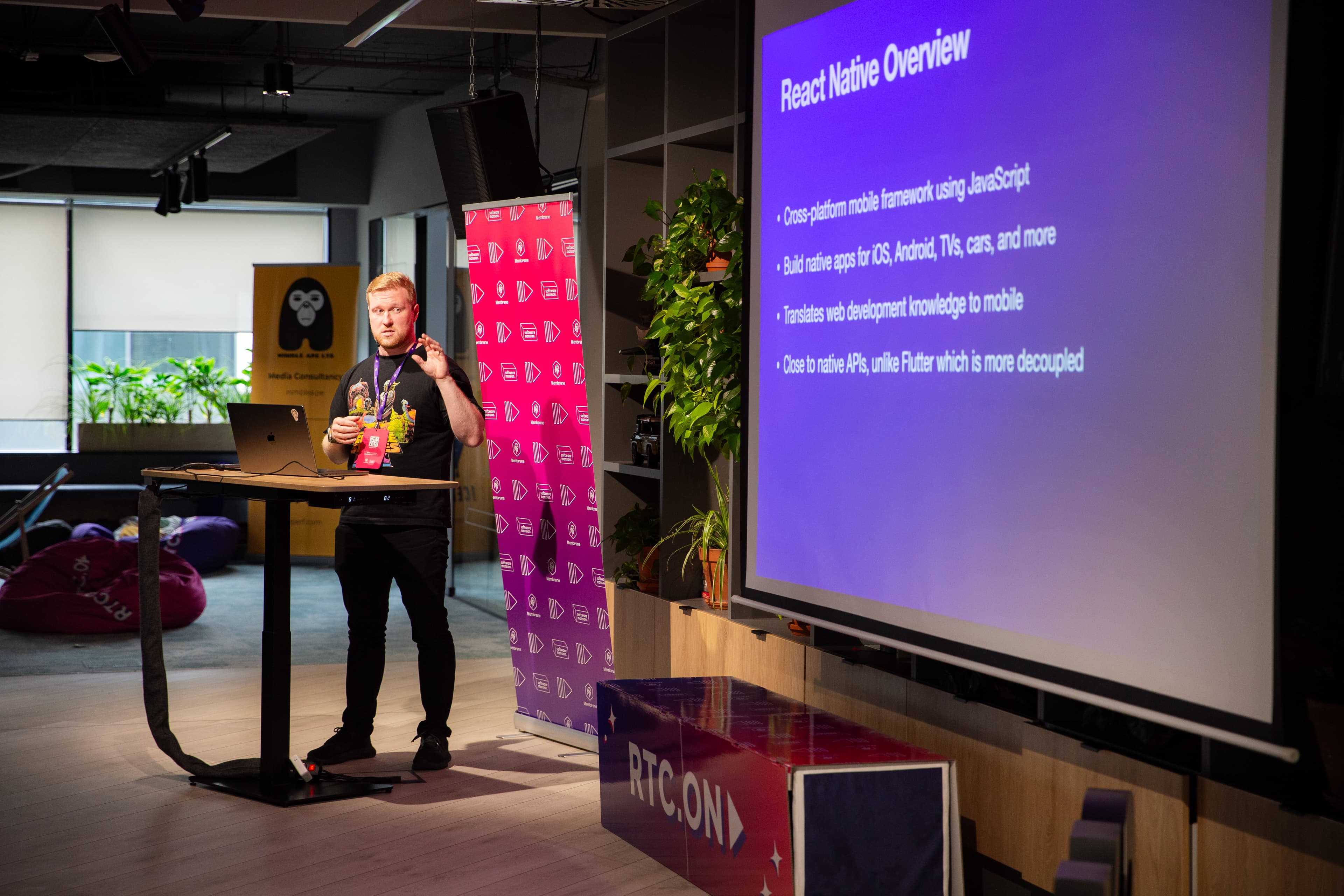 Perttu Lähteenlahti speaking at RTC.ON Conference 2024