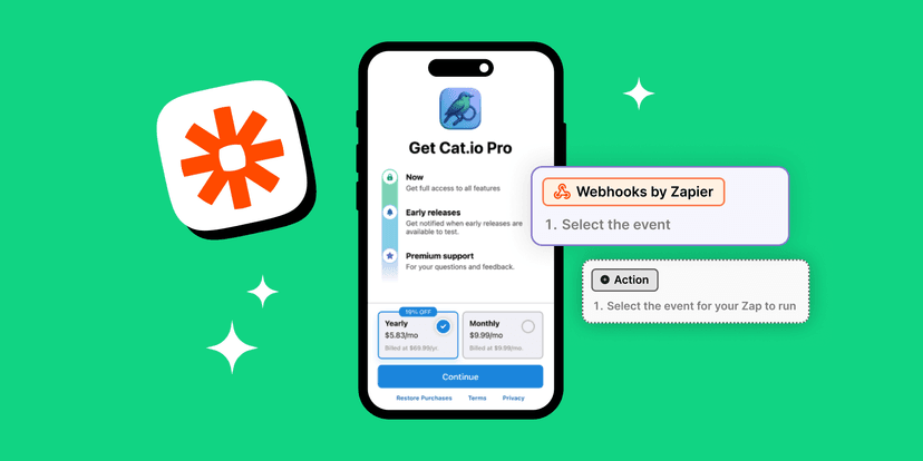 Cover image for How to build a Blinkist-style paywall using RevenueCat webhooks and Zapier