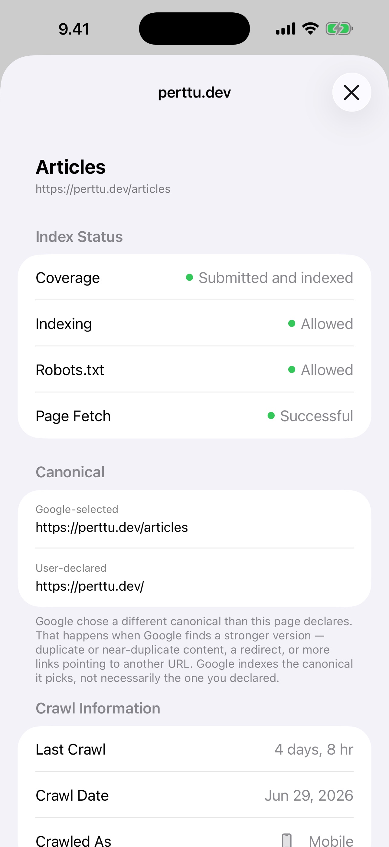 SEO Console screenshot 5