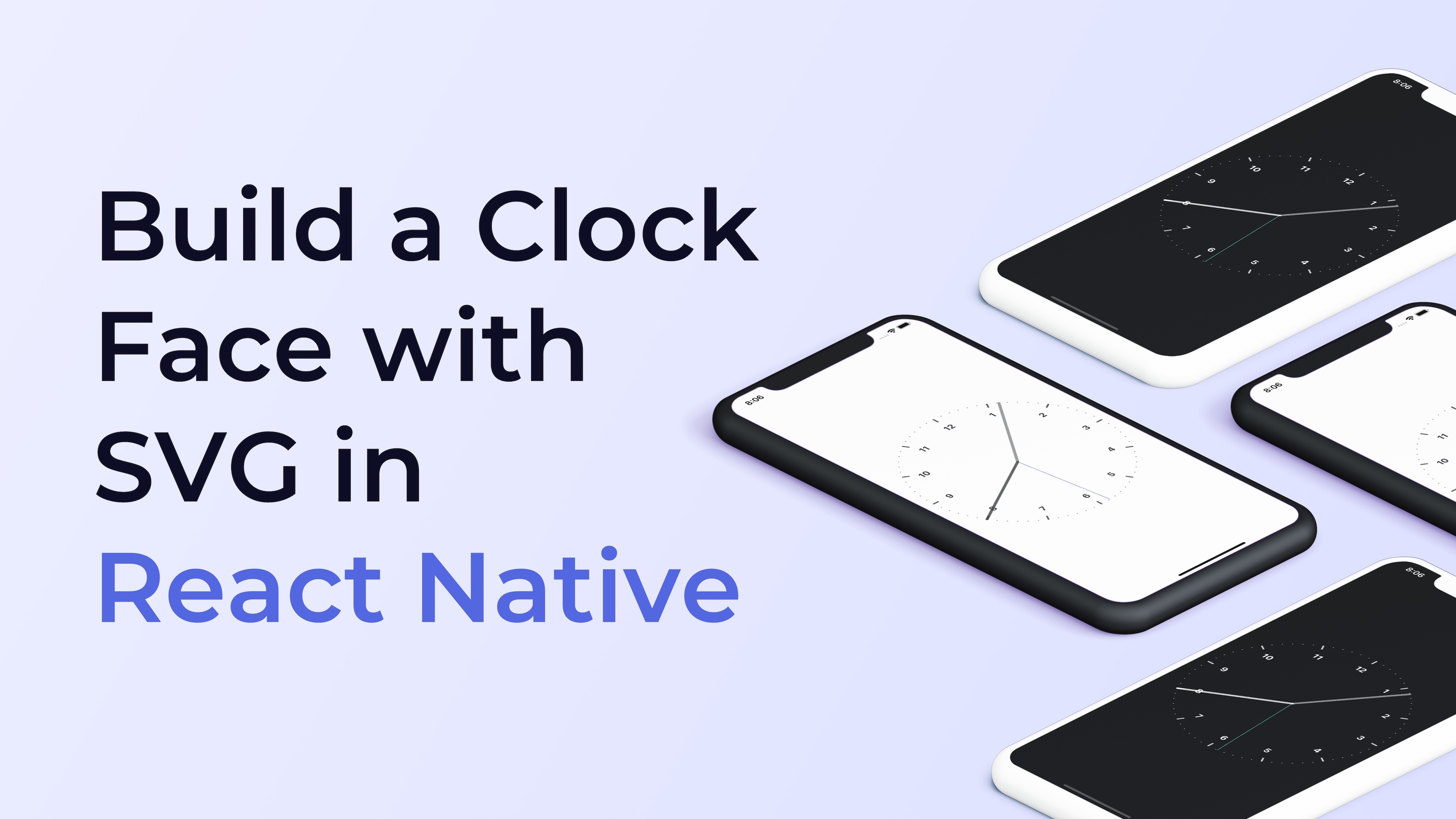Build a clock face with SVG in React Native - Perttu Lähteenlahti